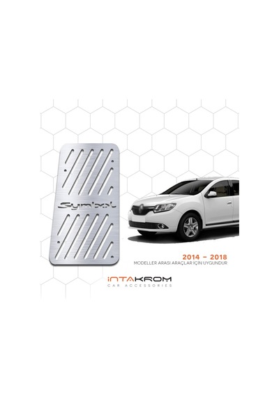 intakrom Renault Clio Symbol Krom Ayak Dinlendirme Pedalı - 2014 - 2019