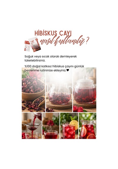 Hibiskus Çayı 250 Gr Kurutulmuş Hibiskus Çiçeği, Nar Çiçeği Bitki Çayı, Sıcak Ve Soğuk Demleme