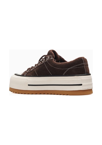Guja Kadın Bağcık Aksesuarlı Günlük Sneaker Ayakkabı 26k 26k366-1 Kahve