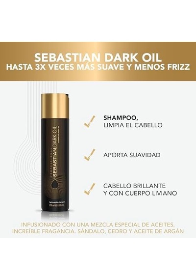 Professionals Sebastian Dark Oil Lightweight Shampoo Şampuan 250 Ml
