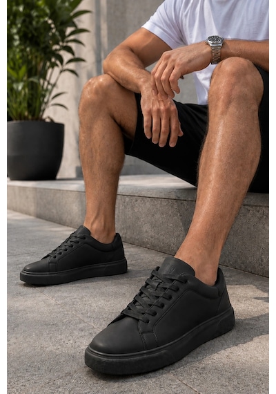 Ht Hotin Laviathan Erkek Günlük Bağcıklı Spor Ayakkabı Sneaker Rahat Ve Şık Tasarım - Siyah Ht Hotin Laviathan Erkek Günlük Bağcıklı Spor Ayakkabı Sneaker Rahat Ve Şık Tasarım - Siyah