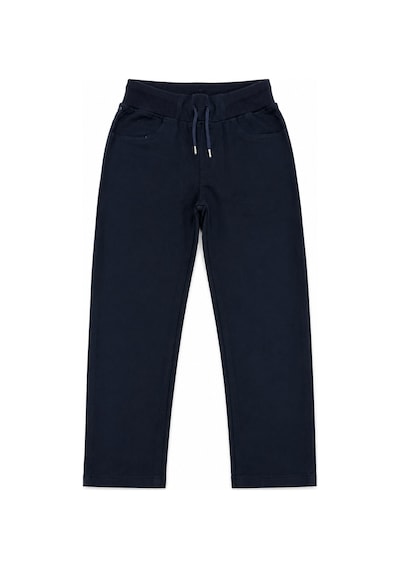 Beniizle Unisex Düz Paça Ribana Bel Çocuk Pantolonu Lacivert