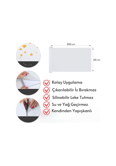 Technosmart 60 300cm Kendinden Yapışkanlı Parke Görünümlü Premium Zemin Duvar Kağıdı Dolap Kaplama Krem