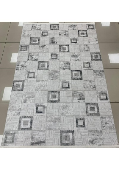 Padişah Halı Polo 90555 095 Serisi Akrilik Salon Oturma Yatak Odası Halısı Gri
