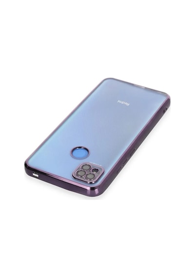 Xiaomi Redmi 9c Uyumlu Kılıf Lensli Silikon - Mor