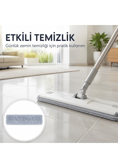 Vusıgn Vs1420 Düz Mop Uyumlu Yüksek Emici Paspas Bezi 39 12 Cm