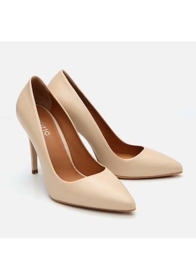 Hotiç Kadın Deri Pudra Yüksek Topuklu Stiletto 01ayh304170a310 Bej-beıge Bej