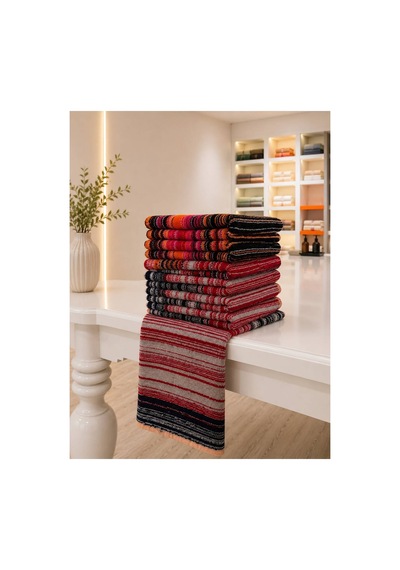 Ultra Soft 50x90 Cm 10'lu El Ve Yüz Havlu Set Çok Renkli