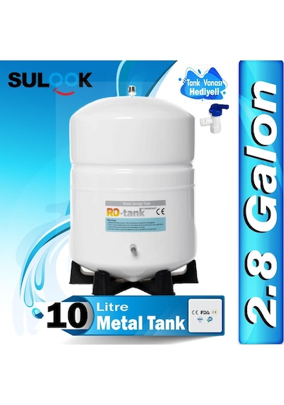 Su Arıtma Metal Su Tankı - 10 Lt
