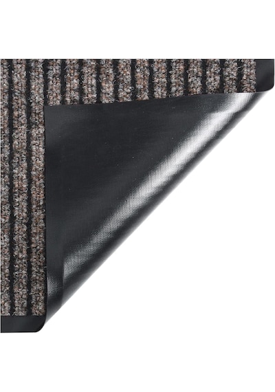 Kanallı Kahverengi Çamur Kazıyıcı Sıyırıcı Kapı Önü Paspası 90x150