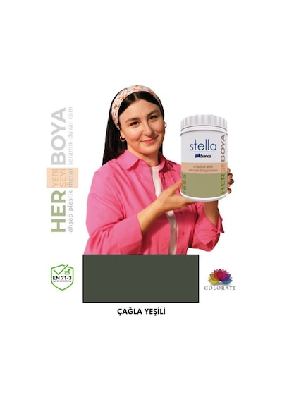 Stella Serisi Yeni Nesil Yüzey Dönüşüm Boyası - Çağla Yeşili Diğer