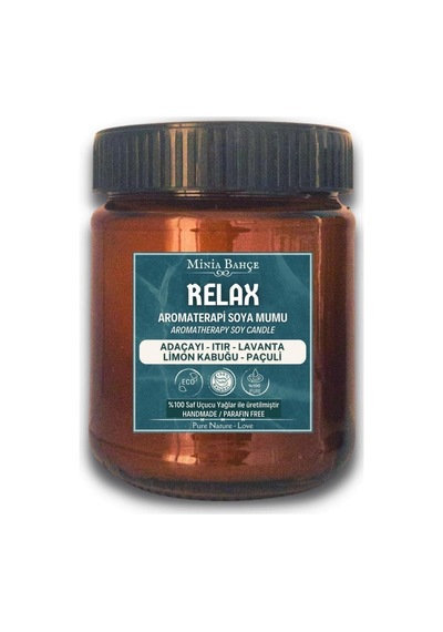 Bahçe Aromaterapi Soya Mum, Relax Relaks , 150gr, Portakal Limon Lavanta Çay Ağacı Kekik Itır Karanfil Bergamot De Çok Renkli