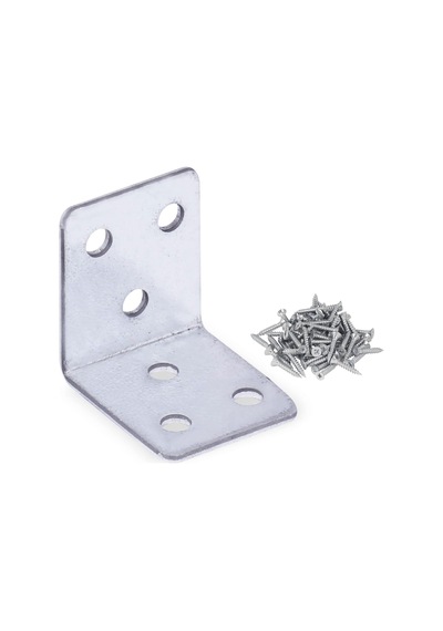 Mobilya Dolap Köşe Bağlantı Sabitleme L Demir Gönye 35x35x30 Mm 25 Adet Diğer