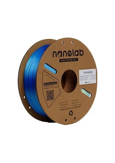 Nanelab Üç Renk Silk Pla Filament - Sarı-mavi-yeşil - 1.75mm - 1kg