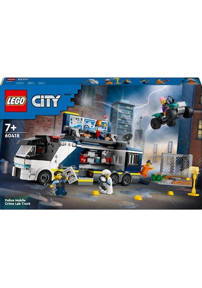 LEGO® City Polis Mobil Suç Laboratuvarı Kamyonu 60418 7+ Yaratıcı Oyuncak Yapım Seti - 674 Parça