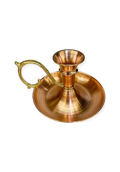2 Li Bakır Düz Şinanay Mumluk