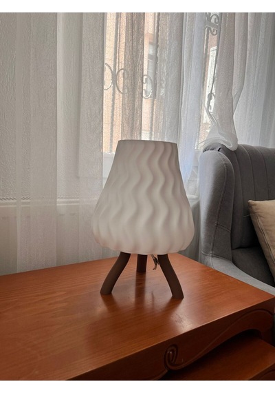 Soft Yatak Odası Abajur-474 Kahverengi
