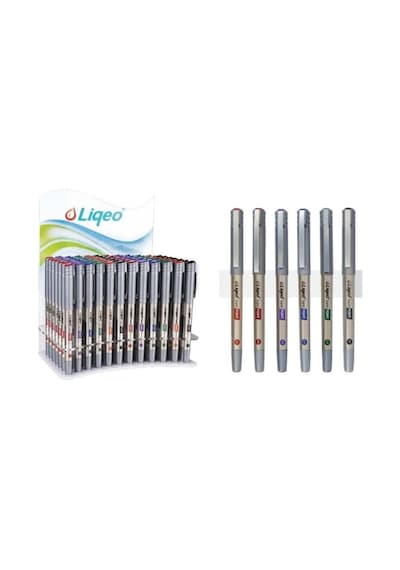 Liqeo Athens Roller Kalem 0.7 Mm 144 Lü Stand R-5004r07-144 Çok Renkli