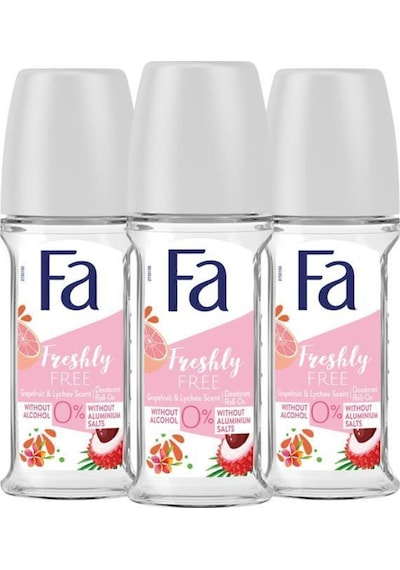 Fa Grapefruit&Lychee Roll-On Deodorant 50 ML x 3