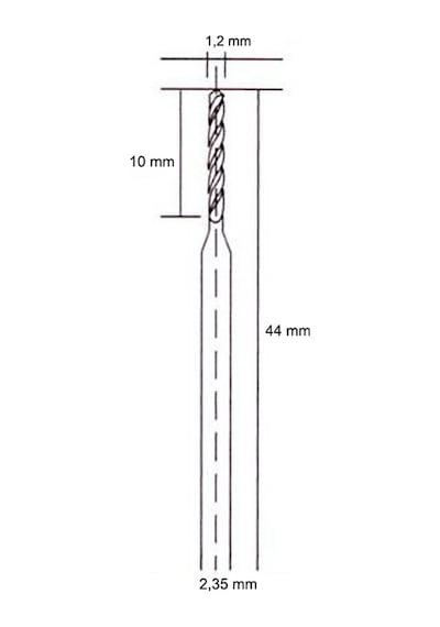 5341 Hobi Gravür Makinaları için Hss Matkap Ucu 0.4 MM