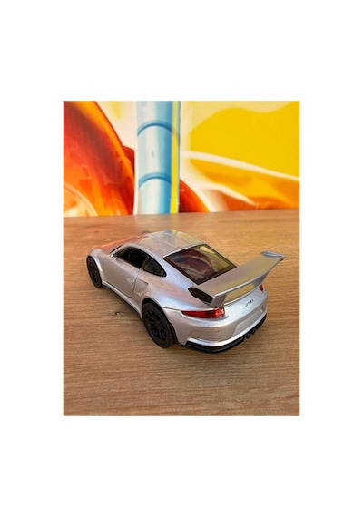 Porsche 911 Gt3 Rs Diecast Model Araba Çekbırak 1:36 2016 Porsche 911 Gt3 Rs Araba Gri - Gümüş