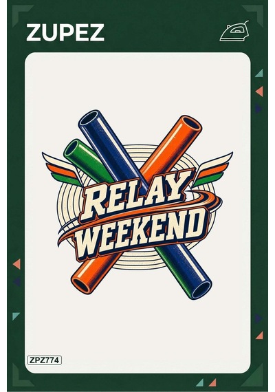 Zpz774 Relay Weekend Ütüyle Uygulanabilir Transfer Baskı - 911529722