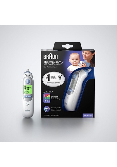 Braun Irt 6520 Thermoscan Beyaz Ateş Ölçer Yüksek Hassasiyetli Ergonomik Tasarım