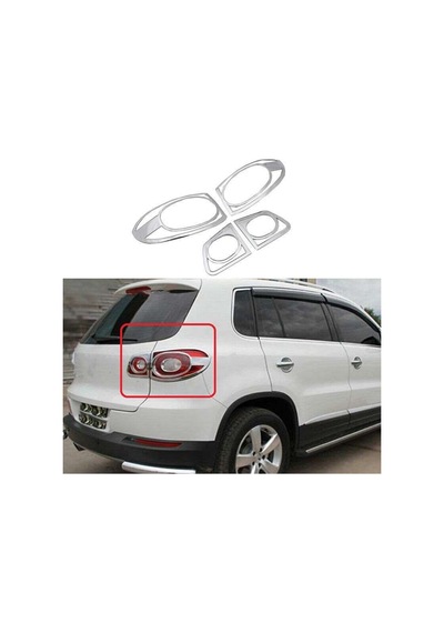 Volkswagen Tiguan 2008 2011 Arka Stop Kaplama Abs Krom