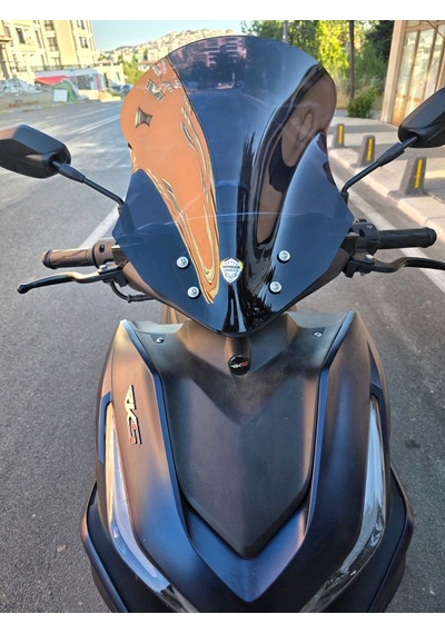 Motocam Kuba Vizy 50 Ön Cam 2025-2026 Model 43cm Siyah Renkli Sportif