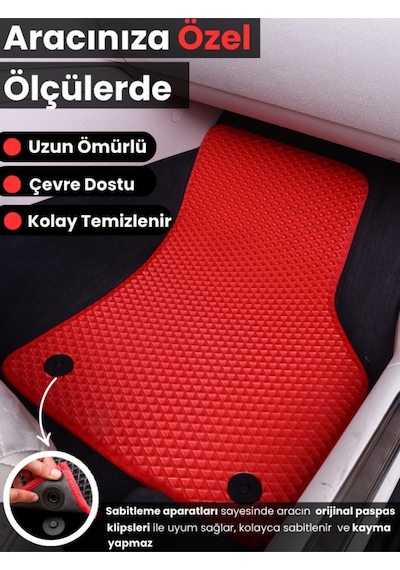 Opel-combo- 2018-2025 İçin Eva Ful Paspas Takımı Metal Topukluk Hariç
