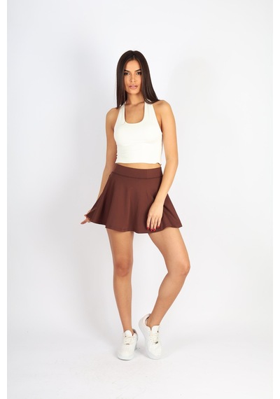 Soft&Basic Boyundan Bağlamalı Bordo Bluz Ekru
