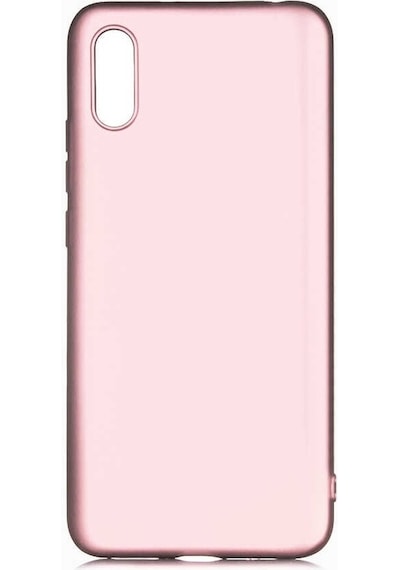 Noktaks - Xiaomi Uyumlu Xiaomi Redmi 9a - Kılıf Mat Renkli Esnek Premier Silikon Kapak - Rose Gold
