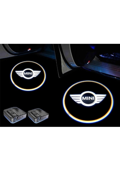 Mını Cooper Araçları Için Kapı Altı Logo 7 Led 2 Adet