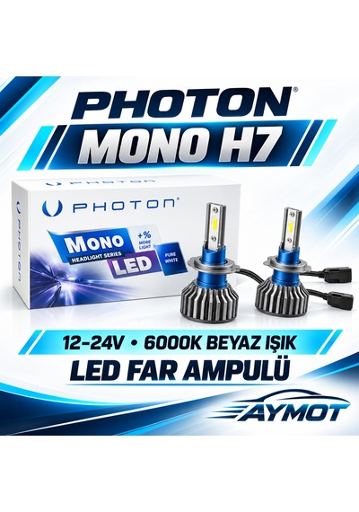 Photon Mono H7 12-24v 6000k Beyaz Led Far Ampulü Takımı