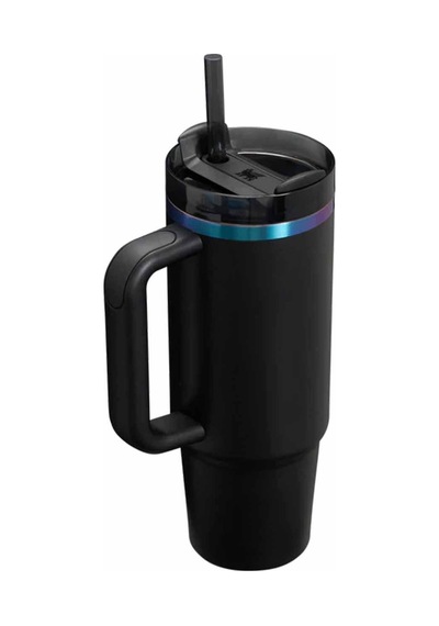 Stanley Quencher H2.o Flowstate Tumbler Pipetli Termos Black Chroma 0.89 Litre Çok Renkli
