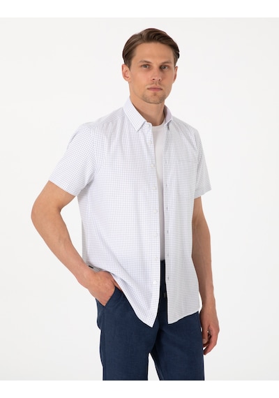 Pierre Cardin Erkek Lacivert Gömlek Desenli 50307262-vr033 Lacivert