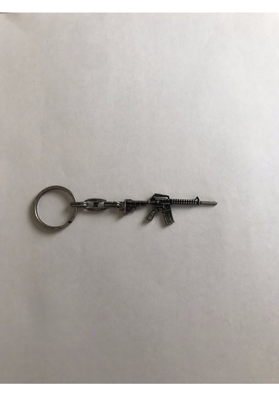 Bd Tekstil M4a1-s Silah Tasarım Gümüş Renkli Anahtarlık