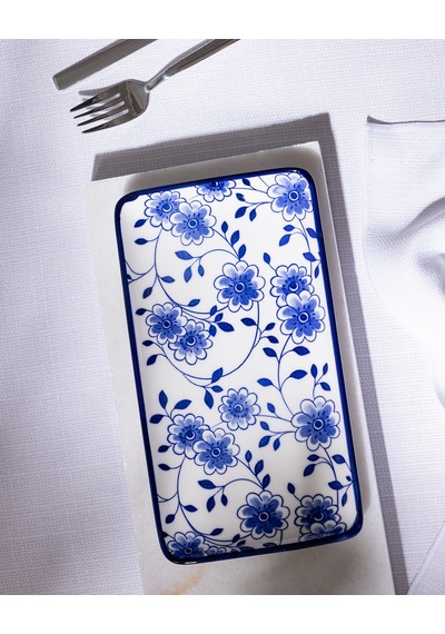 Madame Coco Reve Bleu Seren Dikdörtgen Tabak - 22 Cm - Mavi/beyaz 8684427225745 Çok Renkli