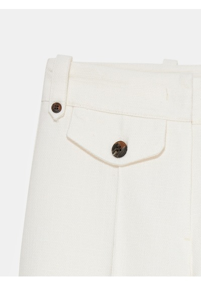 Dilvin 72711 %100 Pamuk Culotte Pantolon-ekru