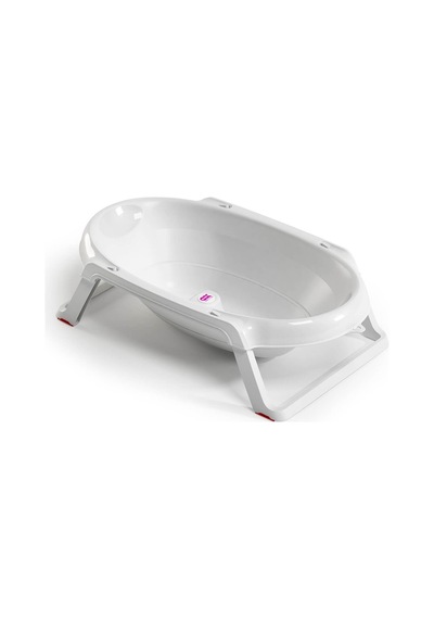 Okbaby Onda Slim Katlanır Bebek Küveti K.Beyaz + Splash Bebek Duşu