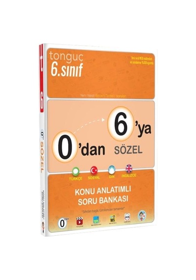 0'Dan 6'Ya Sözel Konu Anlatımlı Soru Bankası Tonguç Yayınları
