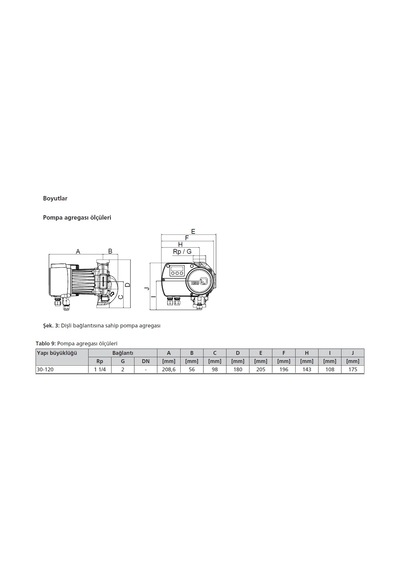 Ksb Calio Pro 30-120 Pn6-10-16 400w Frekans Kon. Sirkülasyon Pompası - 11/4'' Dişli Bağlantılı