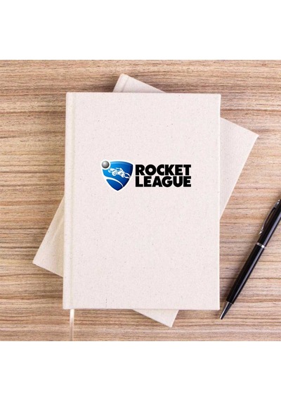 Rocket League Logo Krem Çizgisiz Kanvas Defter
