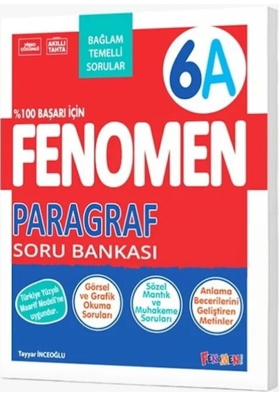 6. Sınıf Paragraf Fenomen A Soru Bankası Fenomen Okul Yayınları
