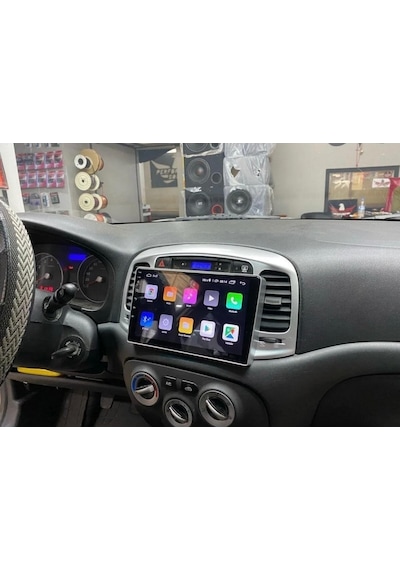 Hyundai Accent Era İle Uyumlu Android Carplay Multimedya 4 Ram 64 Gb Qled Ahd Kamera 9"