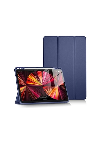 Mey İthalat Apple Uyumlu  iPad Pro 11 2024 Kılıf Tablet Smart Kılıf - Lacivert Tablet Kılıfı