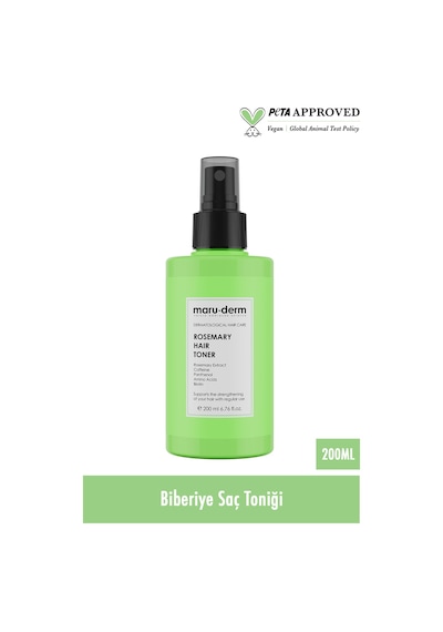 Maruderm Biberiye Saç Bakım Toniği 200 Ml Tüm Saç Tipleri Vegan