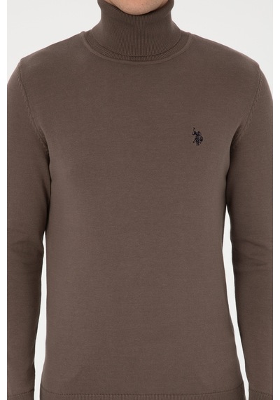 U.s. Polo Assn. Erkek Vizon Kazak /triko 50313640-vr052 Vızon