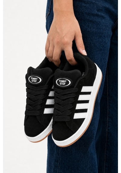 Tonny Step Unisex Günlük Bağcıklı Ortopedik Spor Ayakabı Sneaker Ayakkabı Siyah-beyaz Çizgi Tonny Step Unisex Günlük Bağcıklı Ortopedik Spor Ayakabı Sneaker Ayakkabı Siyah-beyaz Çizgi