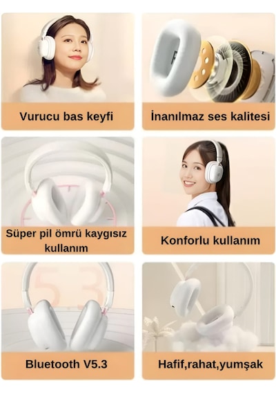 Hp H231R Bluetooth 5.3 Kulak Üstü Kulaklık